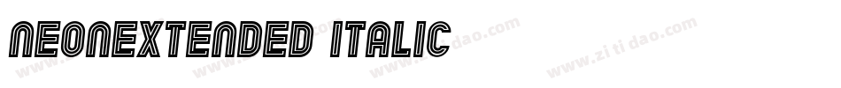NeonExtended Italic字体转换